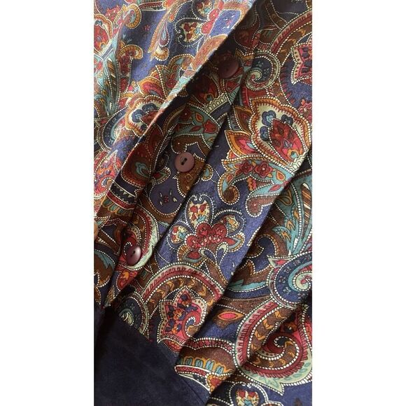 Vintage Handmade Button Up 3/4 Sleeves Stretch West With Pockets Dress M-S - Picture 12 of 12